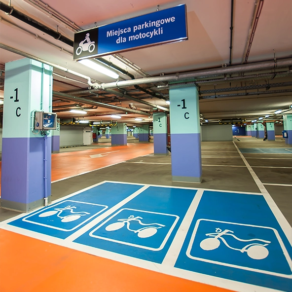 miejsce parkingowe dla motocykli