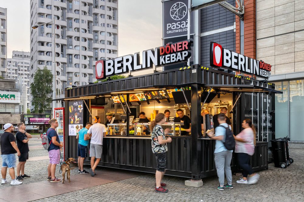 berlin doner kebap przy pasażu grunwaldzkim