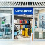 Witryna salonu Samsonite w Pasażu Grunwaldzkim