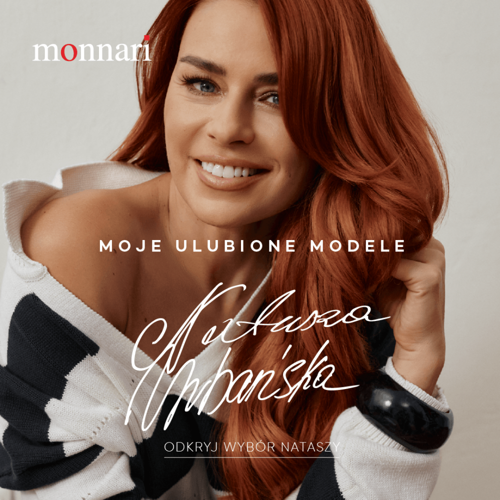 Kolekcja Monnari jesień-wiosna 2026 – Natasza Urbańska prezentuje elegancki zestaw damski.