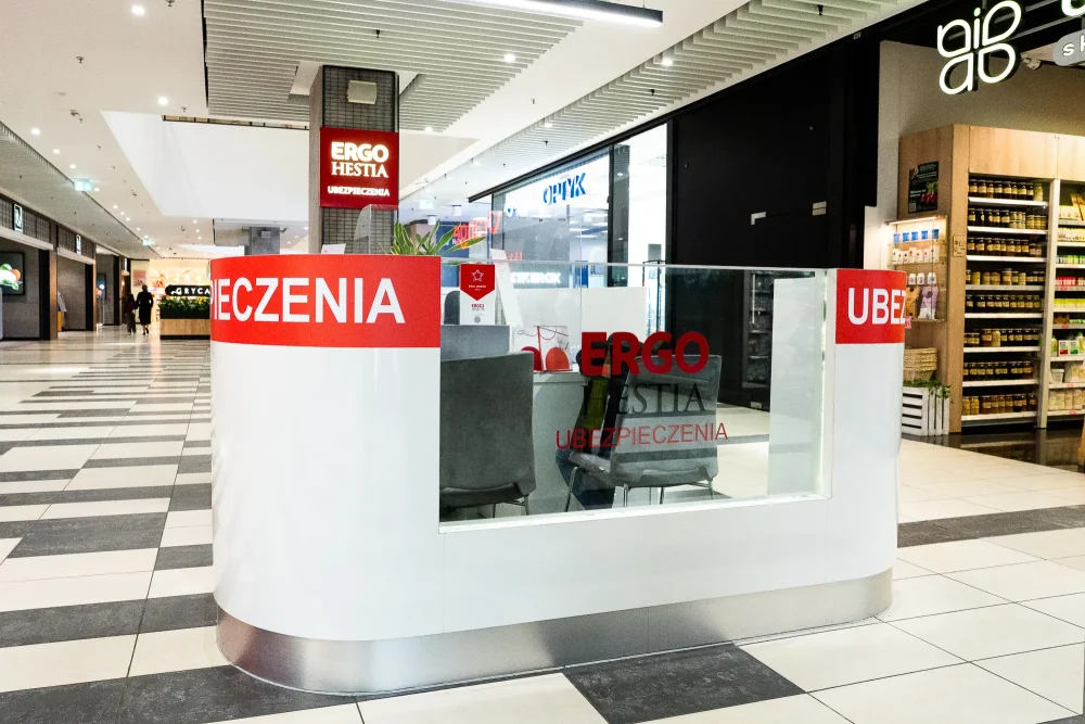 Zdjęcie przedstawia wyspę Ergo Hestia w Pasażu Grunwaldzkim.