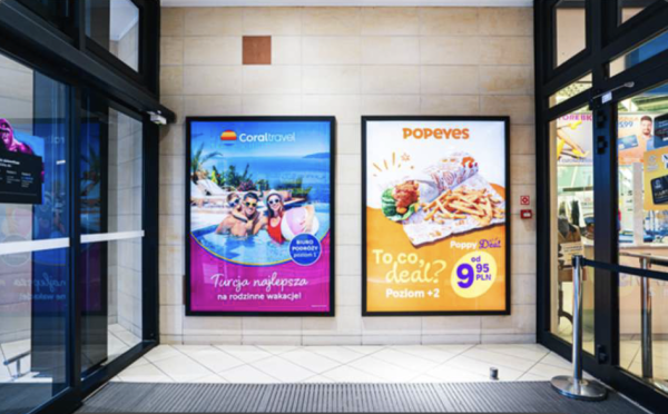 Citylighty w wejściach do centrum