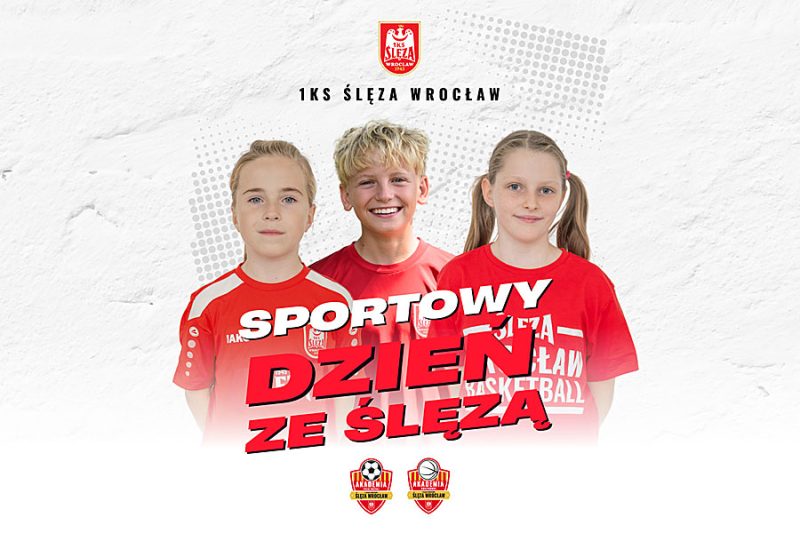Pasaż Grunwaldzki Sportowy Dzień ze Ślęzą Wrocław darmowe atrakcje dla dzieci uśmiechnięci młodzi zawodnicy